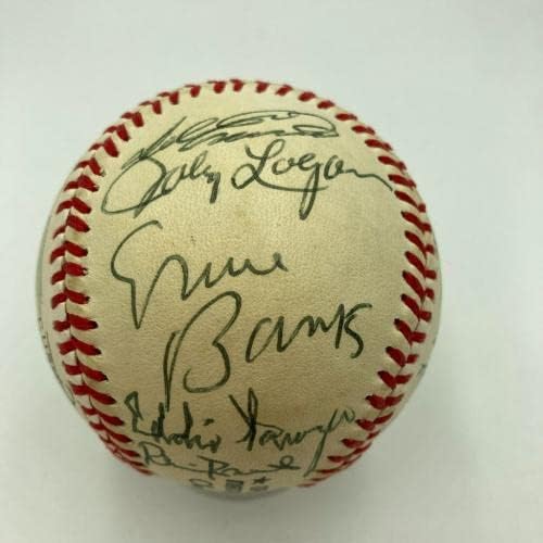Прекрасна Хенк Арон Ерни Банкс сала на славните повеќе потпишани бејзбол - автограмирани бејзбол