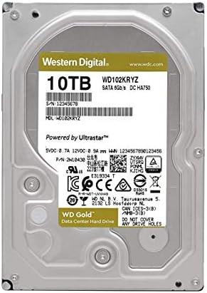 Западен Дигитален Златен WD102KRYZ 10 ТБ Хард Диск-3.5 Внатрешна-SATA