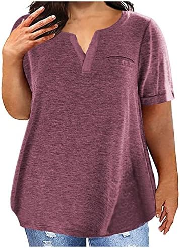 Луломи плус големина на врвови за жени за летни маички со ливчиња од летен лив
