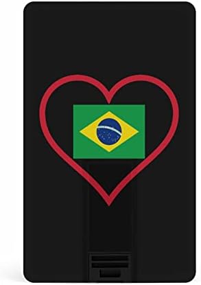 Љубов Бразил Црвено Срце КРЕДИТНА Картичка USB Флеш Персонализирана Меморија Стап Клуч За Складирање Диск 64G