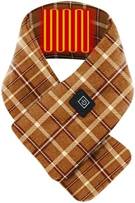Интелигентна шамија за греење USB Електрично загревање Топло весело Божиќно печатено шал вратот Заштита ладна зимска шал