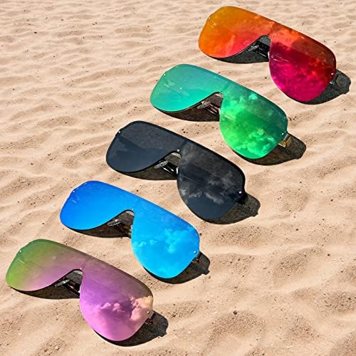 Поларизирани очила за сонце на Макџули за мажи и жени со големи глави UV400 Заштита Сонце очила идеални за возење голф 8132