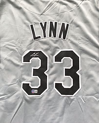 Ленс Лин потпиша автограмиран сив бејзбол дрес Бекет Коа - Големина XL - стомна во Чикаго Вајт Сокс
