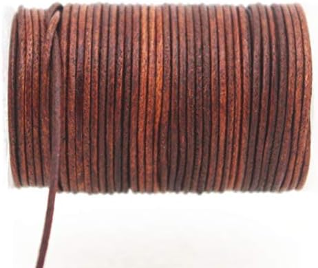 Слава Чин облечена кафеава мека тркалезна оригинална накит кожен кабел кожа јаже