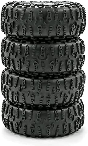 Гуми за ползи на Goolrc 4PCS RC, гумени гуми од 1,9 инчи 125мм замена за гуми за 1/10 traxxas TRX4 SCX10 90046 90047 CC01 RC Rock Crawn