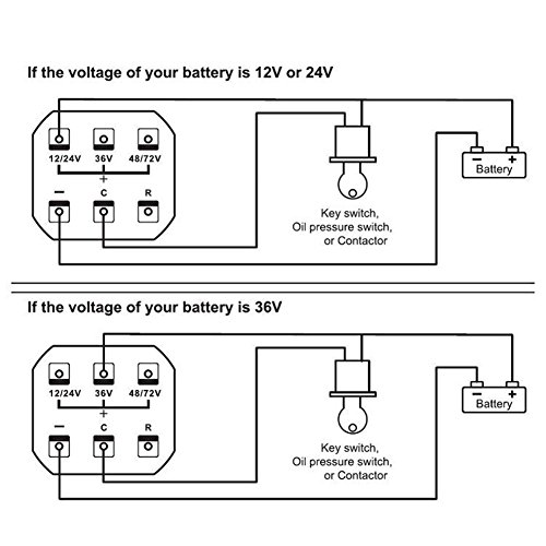 За индикаторот за батерии на батеријата на Ezgo BDI 36V, 12V/24V/36V/48V/72V LED дигитална индикатор за дигитална батерија со мерач