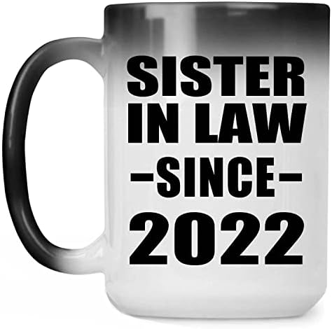 Дизајнифицирајте ја сестрата во законот Од 2022 година, 15oz боја Промена на кригла со кригла Hext чувствителна магична чај-чаша