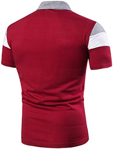 XXBR мажи Поло кошули, моден тенок машки обичен кратка ракав крпеница маичка личност врвна кошула со блуза и врвови кубични