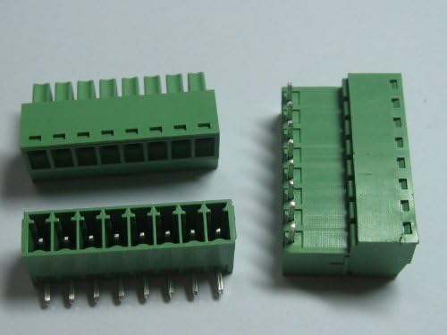 10 парчиња теренот 3,81мм агол 8WAW/PIN TERRING CONNERMAL BLOCK CONNECTOR W/ANGLE PIN GREEN COLOR COLOR SKYWALKING