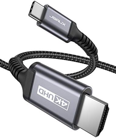 JSaux USB C до HDMI кабел 6.6ft/2m, USB тип C до HDMI 4K UHD кабел/кабел за Samsung Galaxy S21 S20 S10 S9 S8 Ultra Plus, Белешка 20