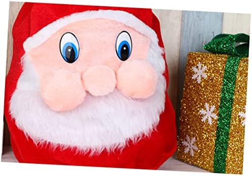 Кабилок Дедо Мраз Ранец Божиќни Подароци Голема Торба За Складирање Црвени Торби За Подароци 2 Парчиња Џиновска Божиќна Вреќа Платно
