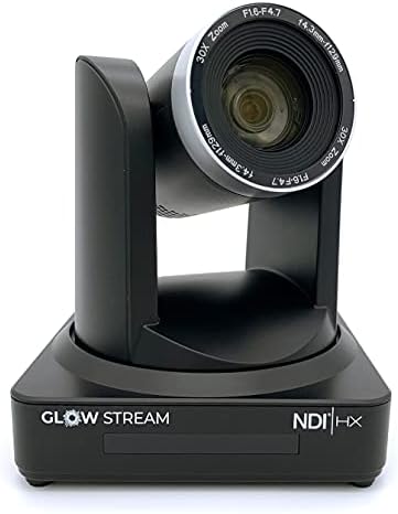 Glow Stream ™ HD NDI 30X зум - PTZ камера за црковно стриминг во живо - POE 3G -SDI HDMI NDI HX - Поддржува VMIX, OBS, Facebook Live,