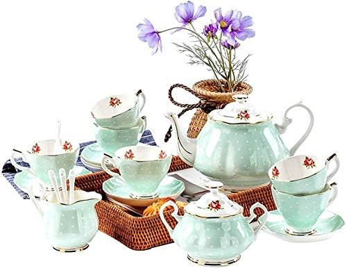 Lianxiao - чај сетови со чајник и млечен бокал за попладневни чаши чај чај чаши и чинии британски кралски коски кинески чаши за кафе