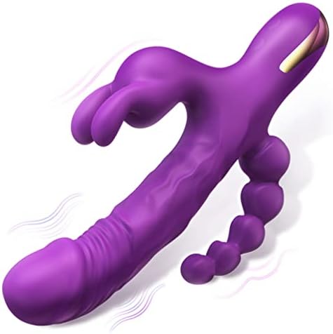 Вибратор за жени 3 во 1 g Spot Rabbit Anal Dildo Vibrators со 10 режими на вибрации, жена водоотпорна полнење на вибраторот за возрасни сексуални