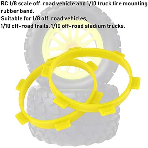 Band Dirwe RC Tire, гума за монтирање на гума за надградба на алатката за надградба Компатибилна со RC 1/8 Off-Road возила 1/10 камиони