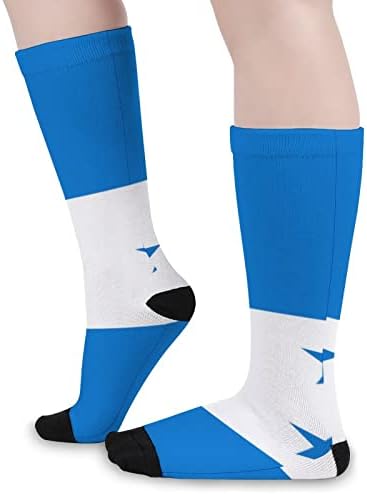 Хондурас знаме печатено чорапи за појавување на бои Атлетски колени високи чорапи за жени мажи