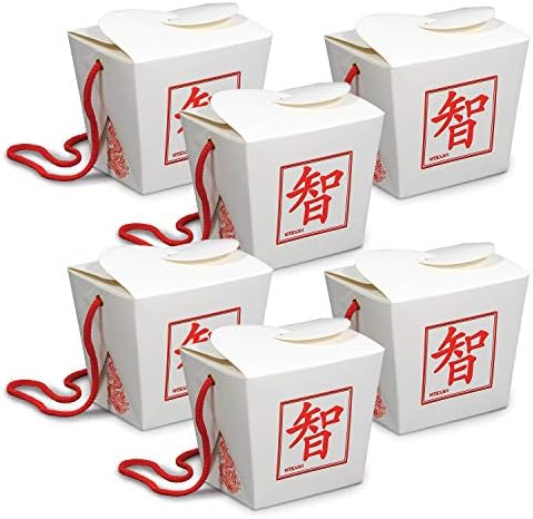 Beistle Азија Корист Кутии-Пинта, 12 Парче, 3.75 x 3.25 x 3, Црвено/Бело