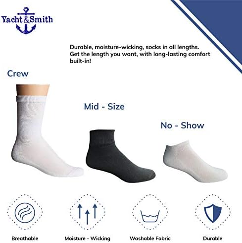 12 Пар Пакет Машки Памучни Спортски Чорапи На Екипажот, Вредносен Пакет Од Брендови НА WSD
