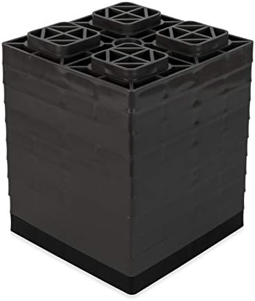 Camco Прицврстете ги блоковите за израмнување на RV | Се одликува со издржлива конструкција на смола, удобна рачка за носење и е компатибилна