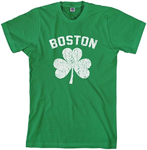 Threadrock Men's Boston Shamrock Irish Pride маица