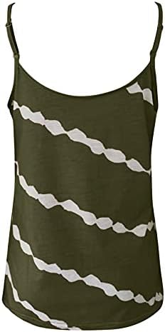 Тенк за врвот на жените, женски обичен гроздобер фустански блуза летен резервоар врвови против вратот без ракави 2022 лабави кошули