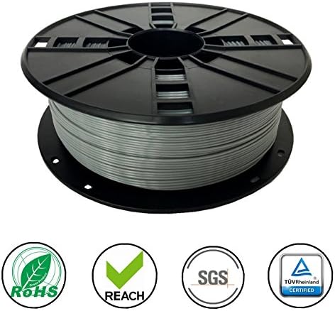 Новамакер ABS FILAMENT 1.75mm, Grey ABS 3D печатач за печатач, 1 кг, димензионална точност +/- 0,03mm, FIT FDM 3D печатач и 3Д пенкало