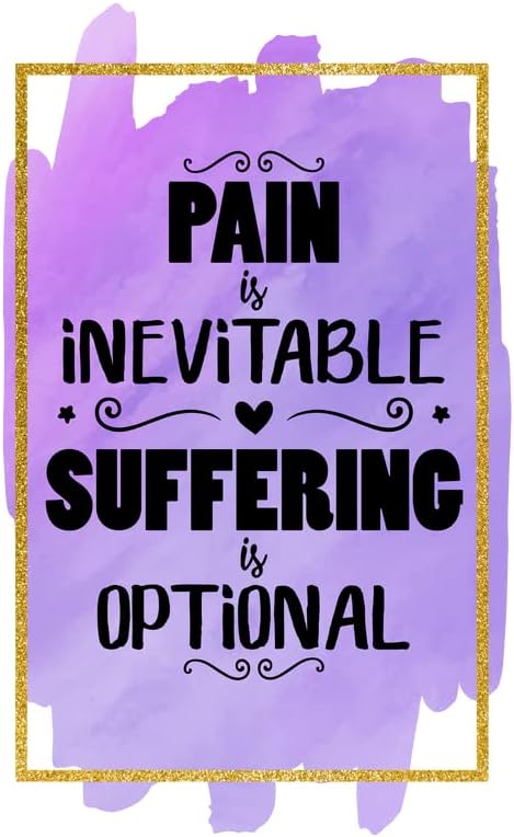 Болката е неизбежно страдање е по избор | Мотивациска понуда | Одлична идеја за подароци | Налепница за декларирање | 2 Пакет | 5
