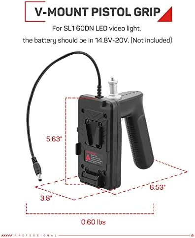 ИФООТИРА vивотен зафат на батеријата, компатибилен SL1 60DN за рачно преносно видео осветлување