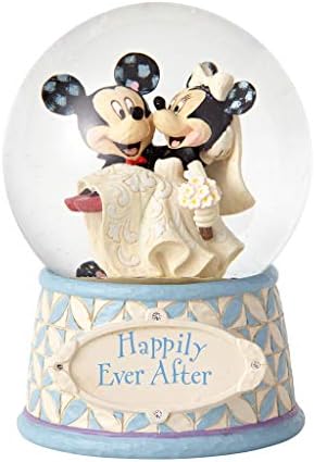 Традиции на Енеско Дизни од Jimим Шор Мики и Мини Маус среќно некогаш по свадбениот ватербол, 6,5 инчи, разнобојно