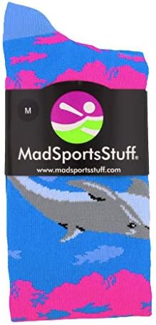 Madsportsstuff среќен делфини атлетски над чорапите на телето