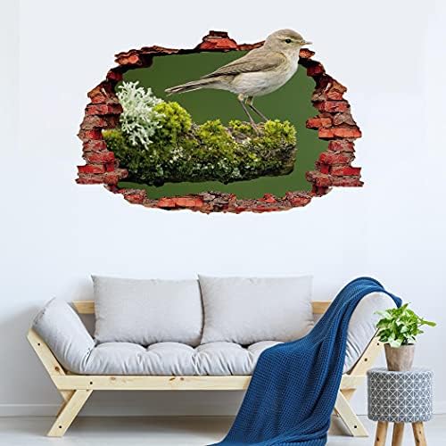 Decalид за птици гранчиња - System Wallидна уметност - Птица двојка 3Д домашна печатење - животински птици медицинска сестра Декор