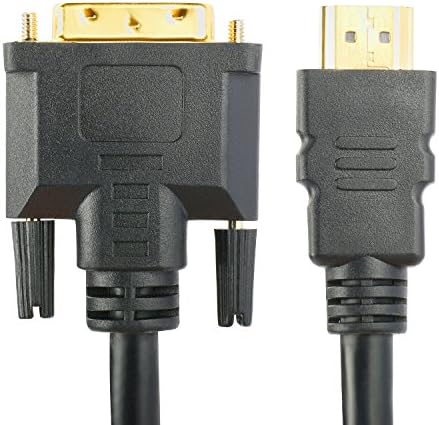 SHD DVI до HDMI кабел 3feet, HDMI до DVI кабелски кабел DVI D до HDMI адаптер дво-насочен монитор кабел за компјутерски лаптоп HDTV проектор