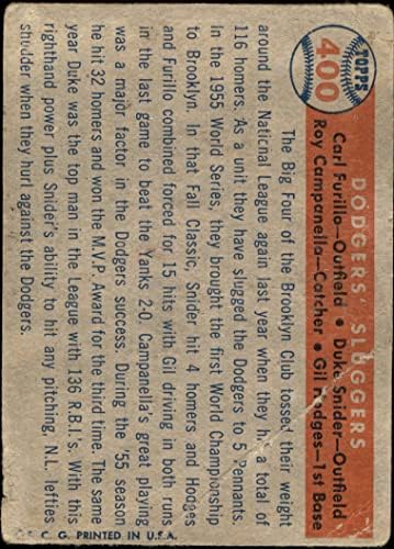 1957 Блузи 400 Затајувачи Дјук Снајдер/Рој Кампанела/Карл Фурило/Гил Хоџис БРУКЛИН Доџерс ФЕР Доџерс