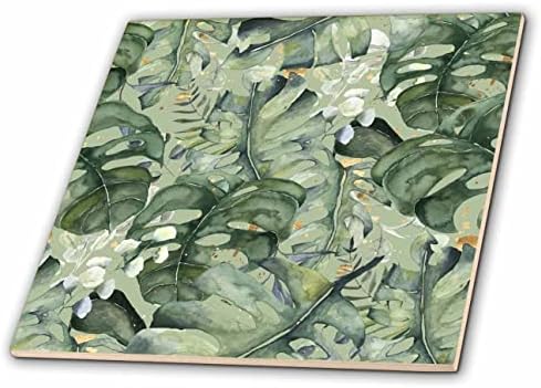 3дроуз Кеси Питерс Апстракт-Апстрактни Тропски Растенија-Плочки
