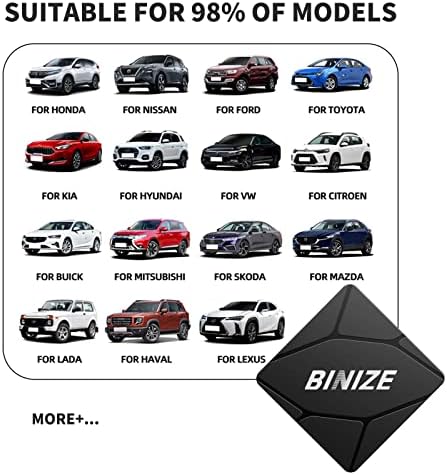 Binize Wirelss Carplay Адаптер, 2023 Најновиот Carplay Безжичен Dongle За Фабрички Жични Автомобили CarPlay за Претворање На Жичен Во Безжичен,