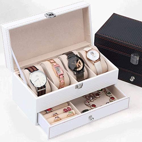 Кутија За Накит нана ВАЈЕМГ-Двослојна Кутија За Накит Кутија За Складирање Накит Едноставна Кутија За Складирање Пакување Кутија За