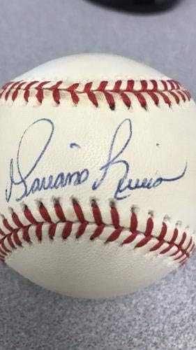 Маријано Ривера потпиша бејзбол автограм Јанкис Основен четири дебитант Сиг Хоф ЈСА - Автограмирани бејзбол