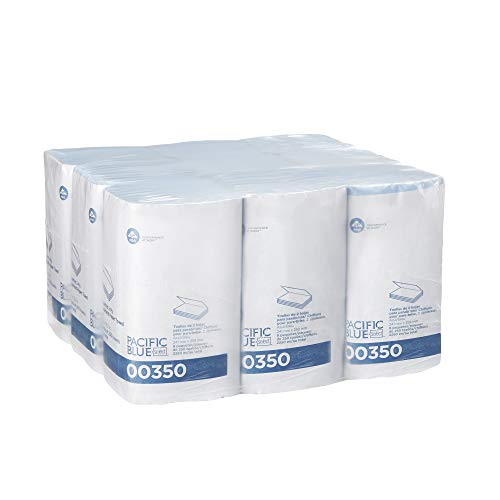 Пацифик сино основно S-Fold 2-Ply Whindsthield Paper Paper од GP Pro; Сина; 00350; 250 крпи по пакет; 9 пакувања по случај; 9,50 x 10,50