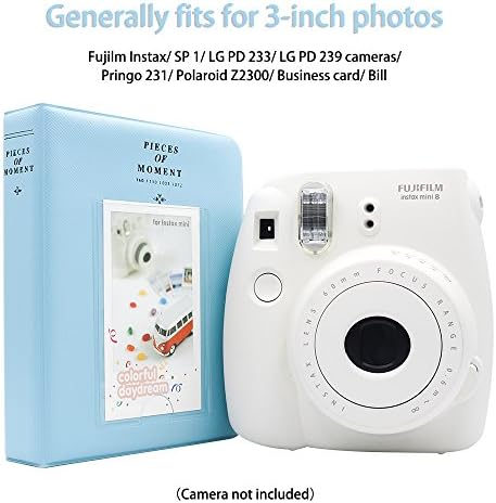 Ablus 64 џебови мини фото албум за Fujifilm Instax Mini 7s 8 8+ 9 25 26 50S 70 90 Instant Camera & Name Card