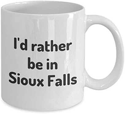 Претпочитам да бидам во Сиукс Фолс чај ​​чаша патник соработник пријател подарок јужен дакота патнички кригла присутни