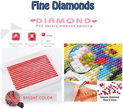 Дијамантски комплети за сликање за возрасни, Ginkgo Biloba Diamond Art Kids почетник DIY 5D боја по броеви, големи целосни вежбачки квадратни дијаманти Кристални скапоцени камења