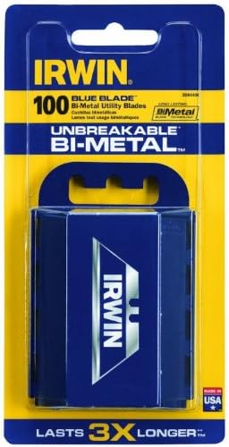 Irwin 2084400 Blue Blue Blade Bim-Metal Utility Blades