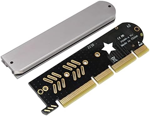 Chiciris M.2 PCIE адаптер картичка, приклучок и репродукција на алуминиумска легура стабилен SSD на адаптерот PCIe 4.0 за шасија