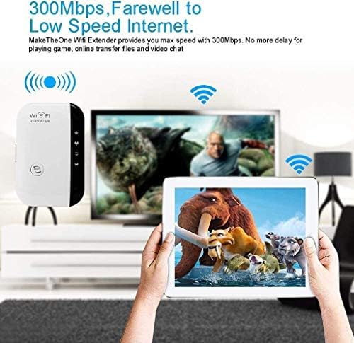 300Mbps Wireless -N Extender опсег на сигнал засилување на сигналот -router 802.11 WiFi повторувач ТВ приемник со низок профил звук