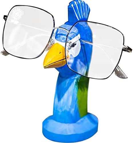 Рачно изработен држач за очила за дрвени спектакли - рачни врежани занаети креативни дрвени животински очила за очила за сонце, приказ