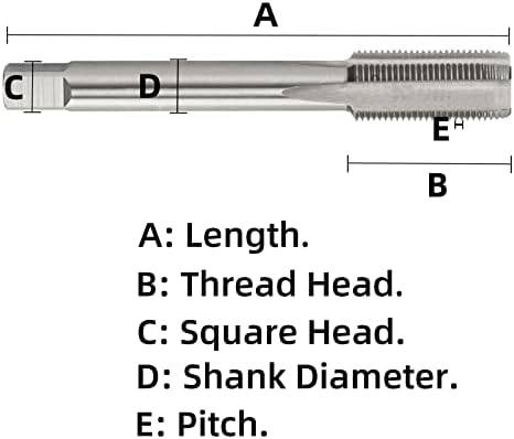 Aceteel метричка нишка Допрете M46 X 1.0, лева рака HSS машина Допрете M46 x 1mm