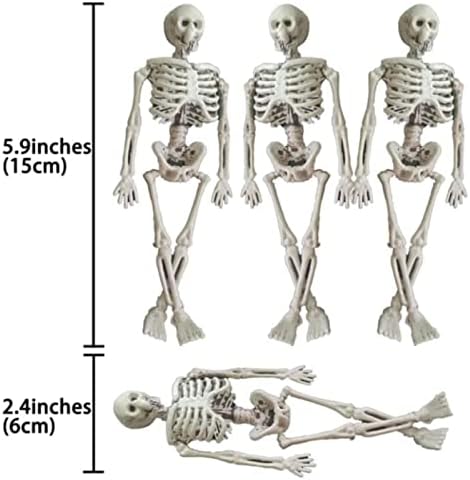 Ноќта на вештерките скелети реквизит деко Ноќта на вештерките Скелет животна големина на целото тело Позибилни зглобови Скелети