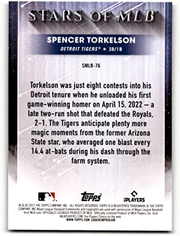 2022 Ажурирање на Топс starsвездите на MLB SMLB-76 Spencer Torkelson RC- Дебитантска картичка Детроит Тигерс НМ-МТ