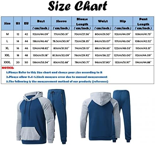 Kangma Mens Tranksuit 2 Piece Hoodie, цврста џогирање активна облека со долги ракави качурки за качулка, обични комплети за потта за