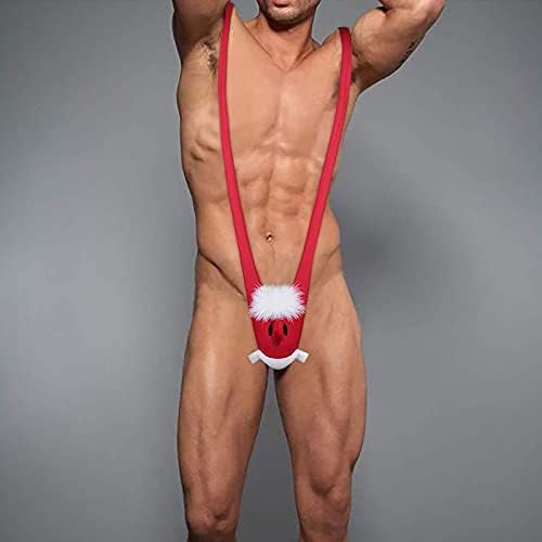 2023 година Нова долна облека за долна облека Манкини Подарок секси г-жица снежен човек Божиќно машко лице подарок за машки долна облека за